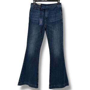 Polo Ralph Lauren Flare Leg Trouser Jeans Womens Sz 30 Tall 35" Inseam Western
